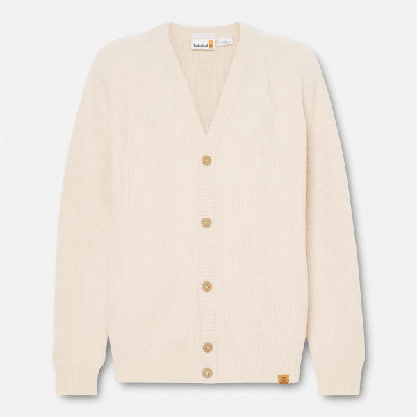 All Gender Phillips Brook Raglan Sleeve Cardigan in Beige
