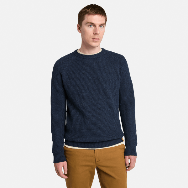 Timberland - Phillips Brook Trui met raglanmouwen voor heren in donkerblauw, Man, blauw, Grootte: 3XL