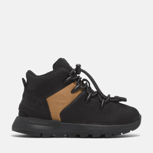 Timberland - Sprint Trekker Bungee-closure Trainer for Toddler in Black/Yellow, Black, Size: 9.5