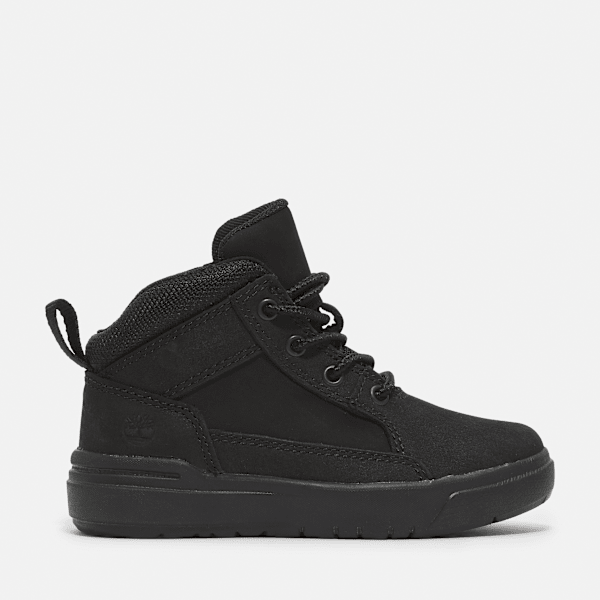Timberland - Allston Halfhoge Vetersneaker voor peuters en kleuters in zwart, unisex, zwart, Grootte: 27