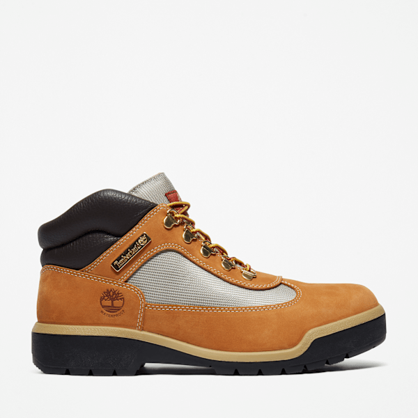 Timberland - Field Boot Halfhoge Veterboot voor heren in geel, Man, geel, Grootte: 45.5