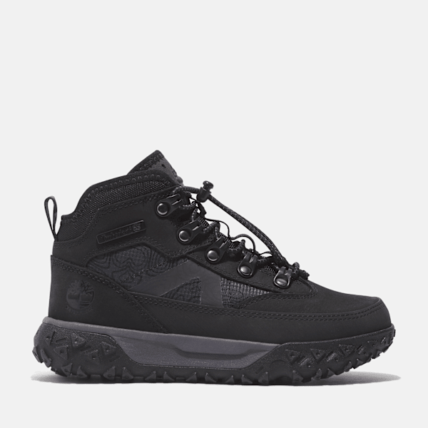 Timberland - GreenStride Motion 6 Bungee-closure Hiker for Youth in Black, Black, Size: 1
