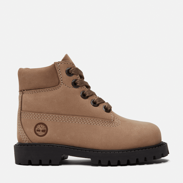 Timberland - Timberland Premium 6-Inch Waterdichte Veterboot voor peuters in beige, unisex, beige, Grootte: 21