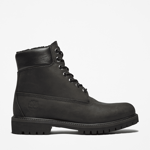 Timberland Timberland - Premium 6-Inch Waterproof Warm-Lined Boot for Men in Black, Man, Black