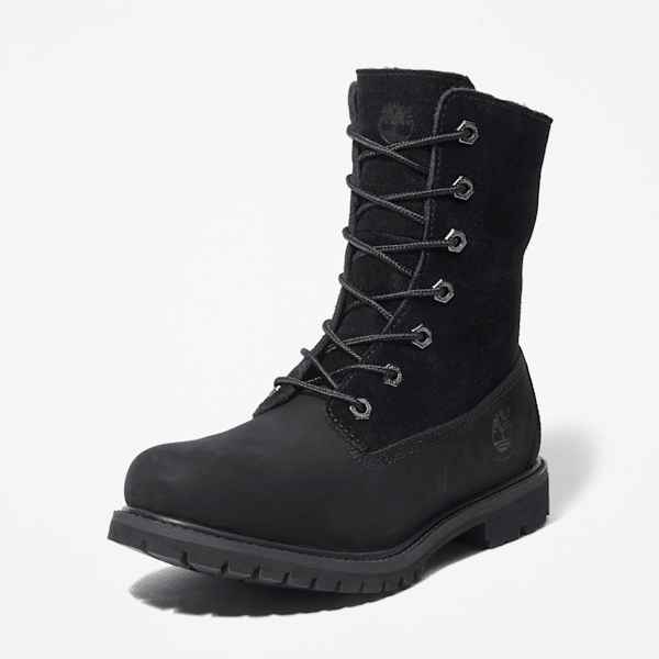 Fleece Lined Black Suede Timberland Boots Womens Timberland® Warm