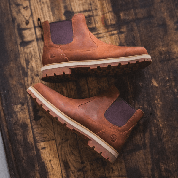 Timberland - Britton Road halfhoge Chelsea boot voor heren in bruin, Man, bruin, Grootte: 43