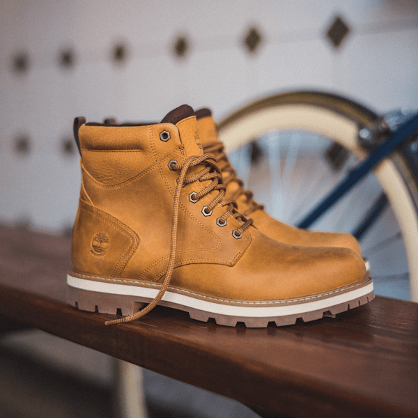 Timberland - Britton Road Waterdichte halfhoge veterboot voor heren in geel, Man, geel, Grootte: 46