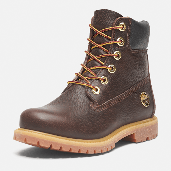 Timberland Dark Brown Lace Up Boots Womens Timberland® Premium