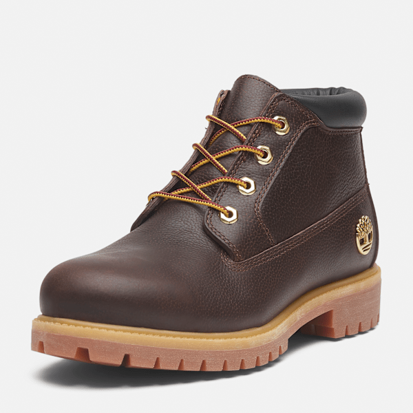 Timberland Premium Espresso Nelson Waterproof Chukka Boot for Men in Dark Brown Black