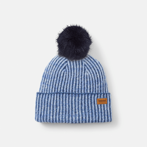 Timberland - Gemêleerde beanie voor dames in blauw, Vrouw, blauw