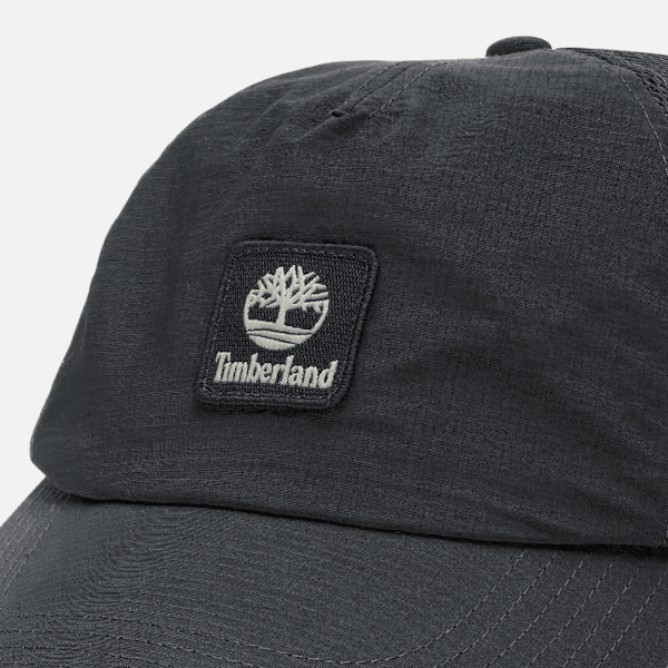 Weich strukturierte All Gender Trucker Cap in Schwarz