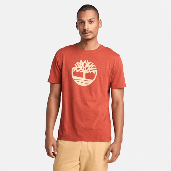 Timberland - Kennebec River Tree Logo T-Shirt for Men in Red, Man, Red, Size: XXL