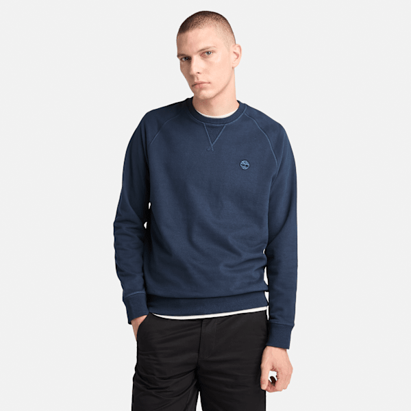 Timberland - Exeter River Loopback Crewneck Sweatshirt for Men in Dark Blue, Man, Blue, Size: S