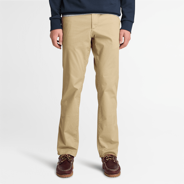 Timberland - Topsfield Straight Fit Twill Chino Trouser for Men in Beige, Man, Beige, Size: 33