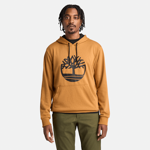 Timberland - Northwood Tree Logo Loopback Hoodie for Men in Yellow, Man, Yellow, Size: 3XL