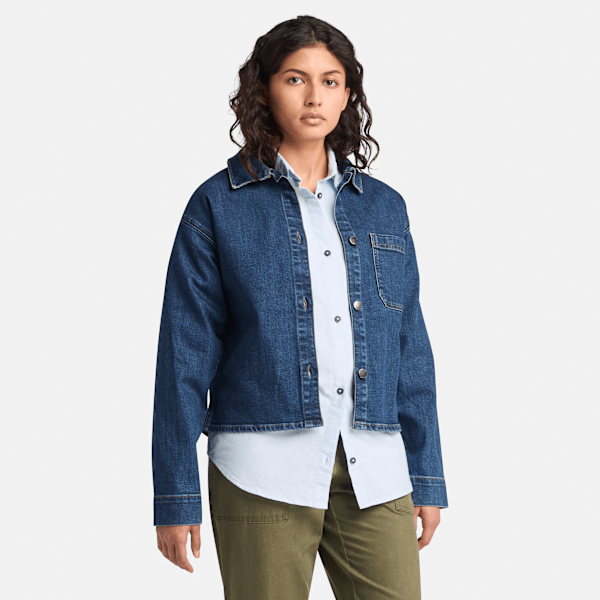 Timberland - Denim Shacket for Women in Blue, Woman, Blue, Size: XL