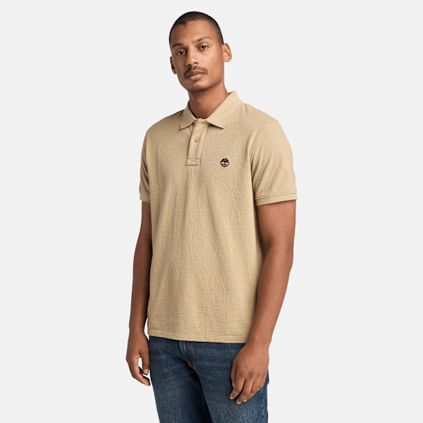 Timberland - Millers River Pique Polo Shirt for Men in Beige, Man, Beige, Size: S