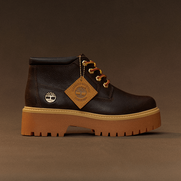 Timberland - Stone Street Halfhoge Waterdichte Veterboot voor dames in donkerbruin/zwart, Vrouw, bruin, Grootte: 39.5