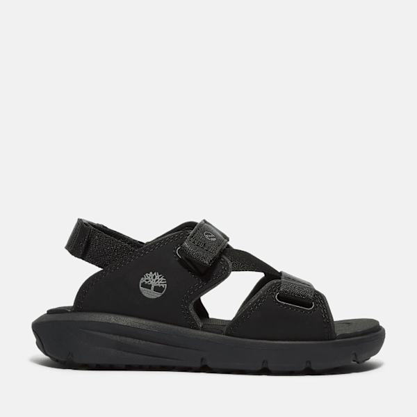 Timberland - Motion Dune Backstrap Sandal for Youth in Black, Black, Size: 1.5