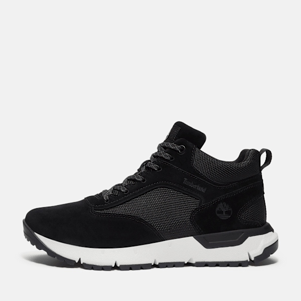 Voyager Park Mid Top Sneaker zum Schnuren fur Herren in Schwarz WeiB