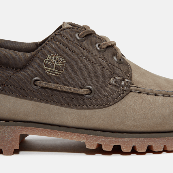 Timberland® Authentic Handsewn 3-Eye Boat Shoe for Men in Green