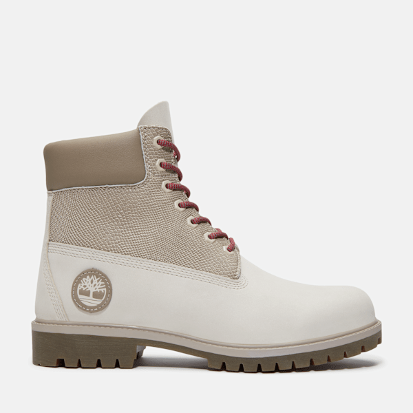 Timberland - Year of the Snake Timberland Heritage 6-Inch Waterproof Boot for Men in White, Man, White, Size: 13.5