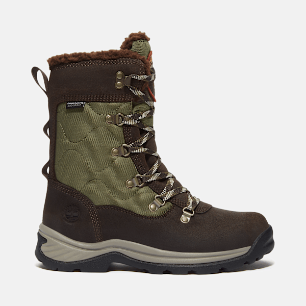 Timberland - Chocorua hoge snowboot met veters voor dames in donkerbruin, Vrouw, bruin, Grootte: 41.5