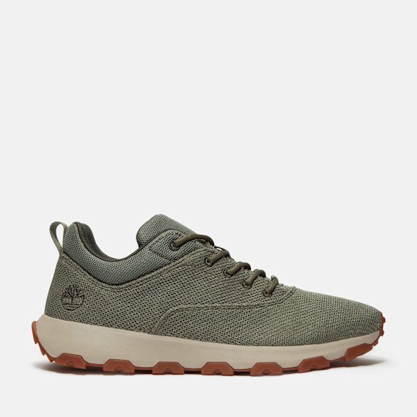 Timberland - Winsor Park Low Lace-Up Trainer for Men in Dark Green, Man, Green, Size: 7