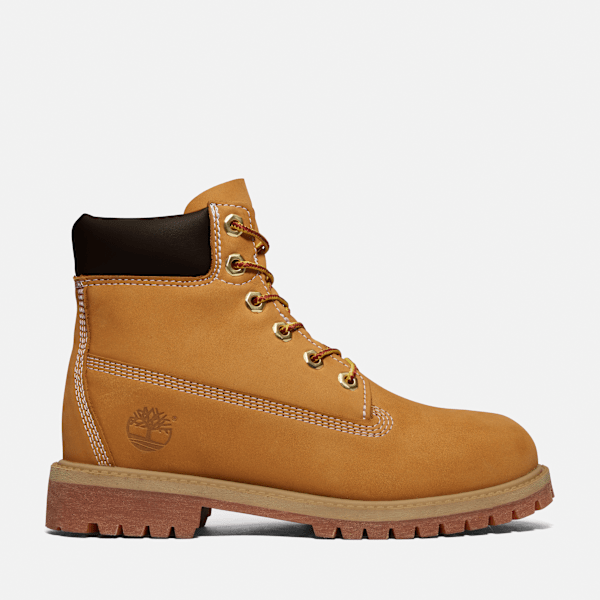 Timberland - Timberland Premium 6-Inch Waterproof Boot for Junior in Yellow, Yellow, Size: 4.5
