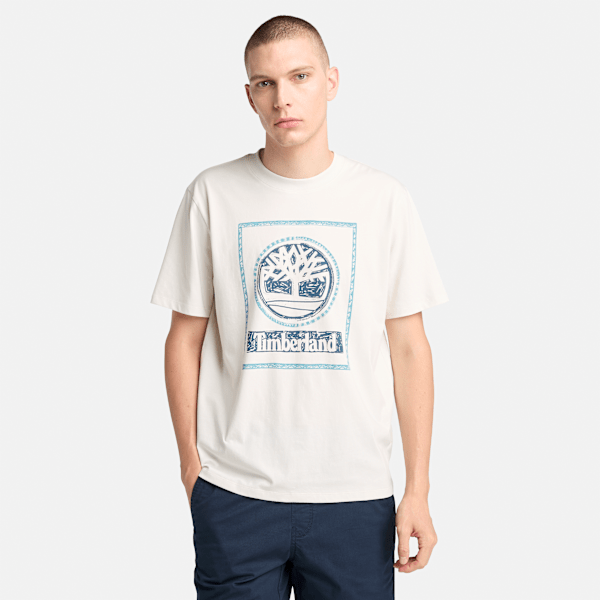 Timberland - Seasonal Stack Graphic T-Shirt for Men in White, Man, White, Size: 3XL