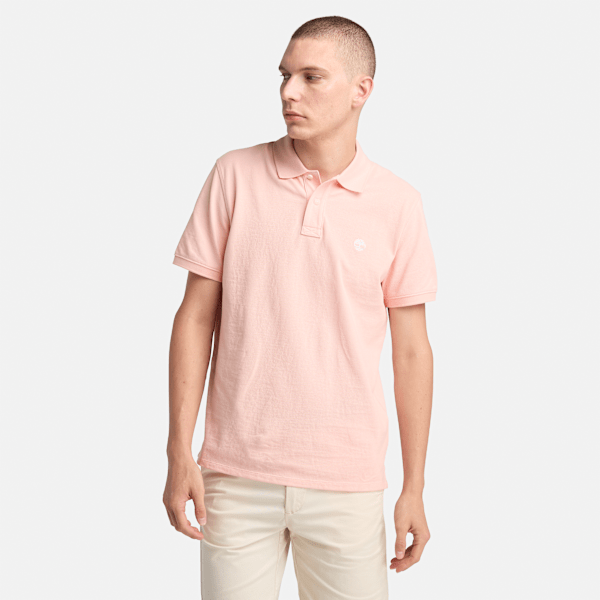 Timberland - Millers River Pique Polo Shirt for Men in Light Pink, Man, Pink, Size: XXL