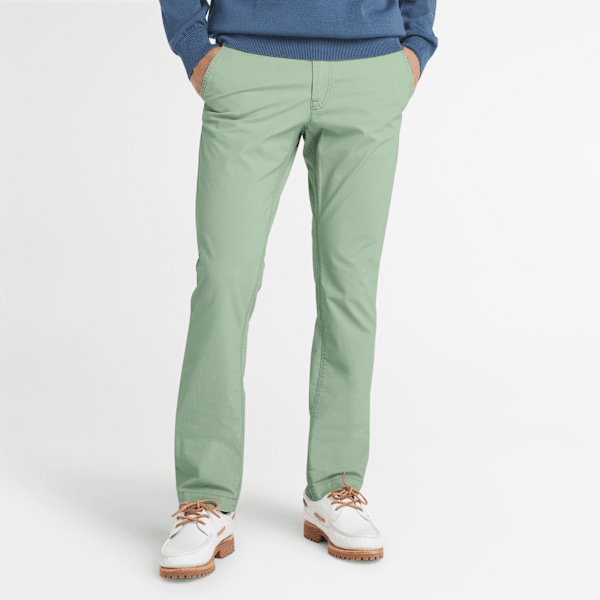 Timberland - Claremont Poplin Chino Trouser for Men in Green, Man, Green, Size: 38