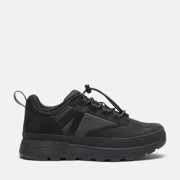 Timberland - Euro Trekker Low Bungee Trainer for Youth in Black, Black, Size: 2.5