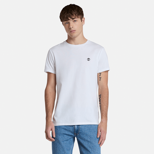 Timberland 3-pack Basic Jersey T-shirt Met Ronde Hals Voor Heren In Wit Wit, Grootte XXL