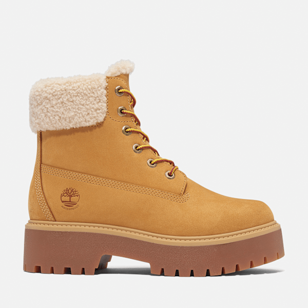 Timberland - Stone Street Warm-Lined Waterproof Platform Boot for Women in Yellow, Woman, Yellow, Size: 6.5