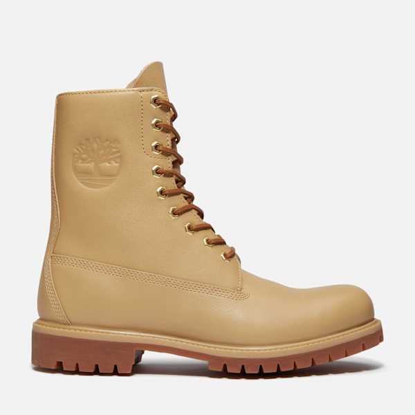 Timberland - Timberland Premium 8-Inch Waterproof Boot for Men in Beige, Man, Beige, Size: 9