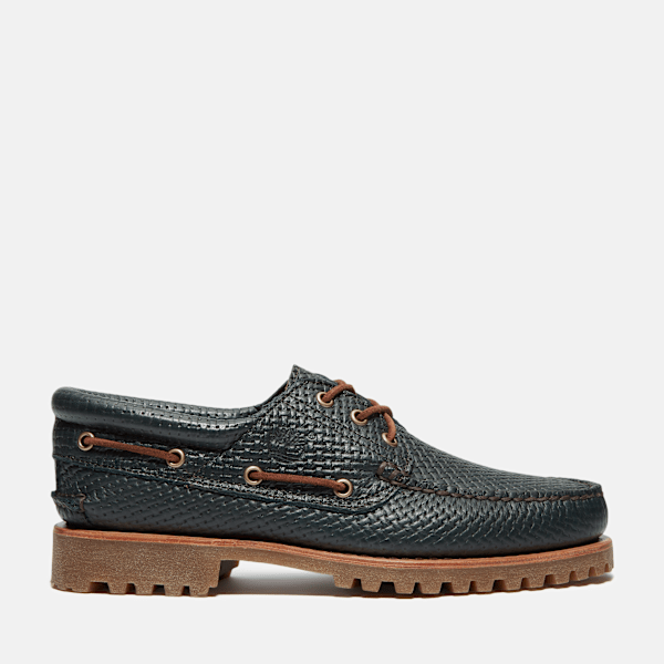 Timberland - Timberland Authentic 3-Eye Lug Handsewn Boat Shoe for Men in Dark Green, Man, Green, Size: 5.5