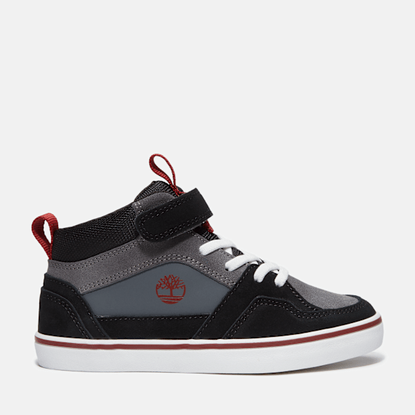 Timberland - Stone Jump Hook-and-Loop Trainer for Youth in Dark Grey, Grey, Size: 13