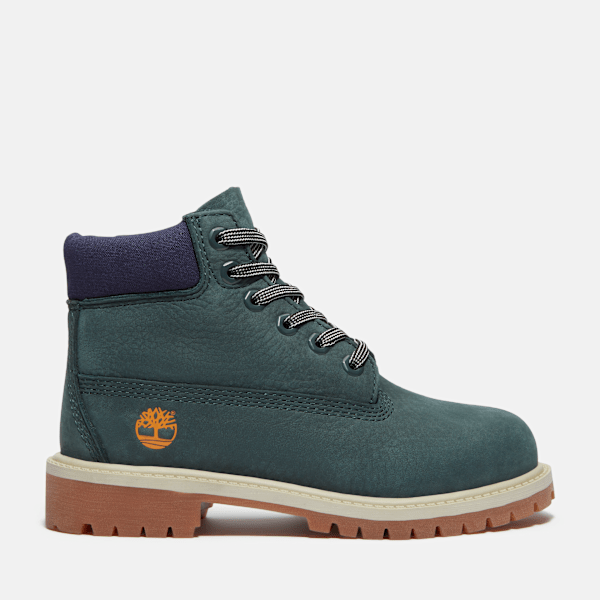 Timberland - Timberland Premium 6-Inch Waterproof Boot for Youth in Dark Green, Green, Size: 1