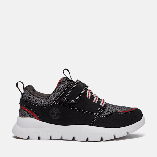 Timberland Boroughs Project Hook-and-Loop Trainer for Toddler in Black, Black