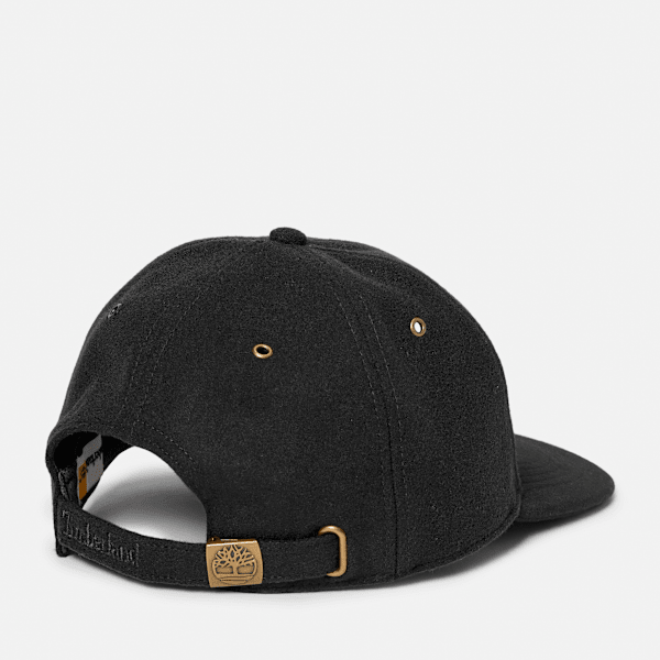 All Over Wool Baseball Cap in Black