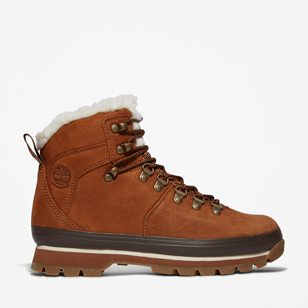 TBL-EU - Euro Hiker Waterproof Fur-Lined Boots for Women in Light Brown, Woman, Brown, Size: 7.5