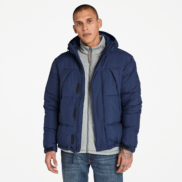 Timberland - Durable Water-Repellent Puffer Jacket for Men in Dark Blue, Man, Blue, Size: S