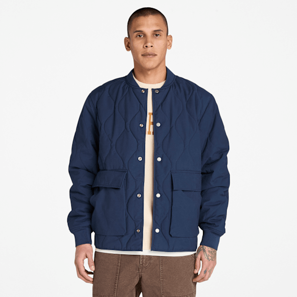 Timberland - Quilted Jacket for Men in Dark Blue, Man, Blue, Size: L