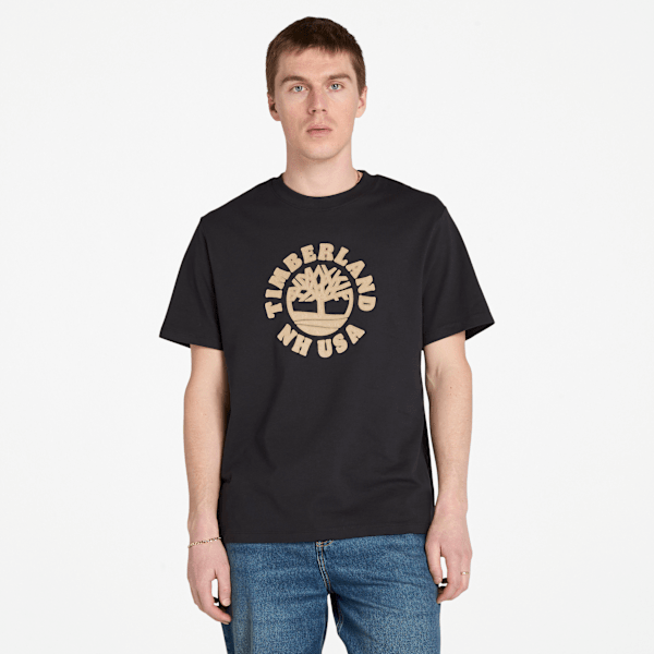 Timberland - Holiday Front Graphic Short-Sleeve T-Shirt for Men in Black, Man, Black, Size: M