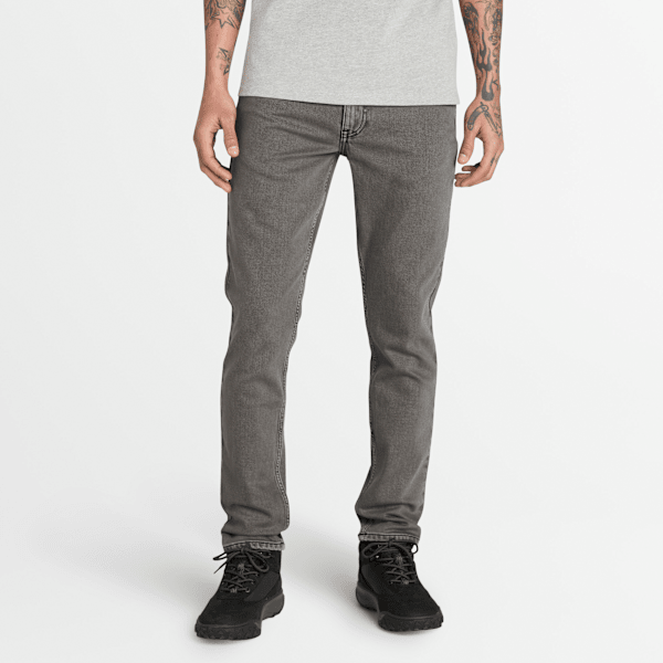 Timberland - Sandown 5-Pocket Washed Black Denim Trouser for Men in Dark Grey, Man, Grey, Size: 30