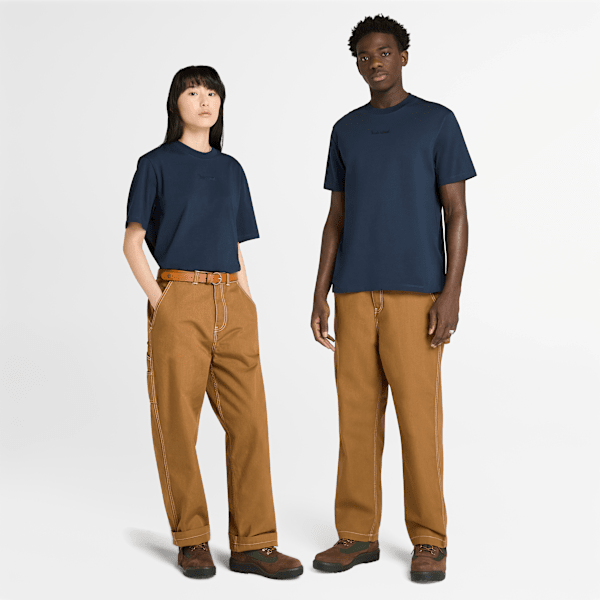 Timberland - All Gender Washed Duck Canvas Carpenter Trouser in Dark Yellow, Yellow, Size: 42