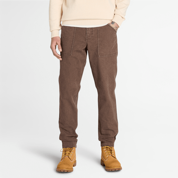 Timberland - Goffstown Washed Canvas Fatigue Trouser for Men in Brown, Man, Brown, Size: 34
