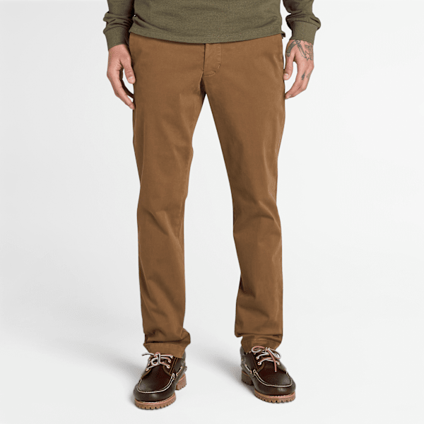 Timberland - Claremont Garment Dyed Chino Trouser for Men in Dark Yellow, Man, Yellow, Size: 33
