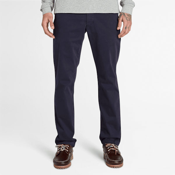 Timberland - Claremont Garment Dyed Chino Trouser for Men in Dark Blue, Man, Blue, Size: 32
